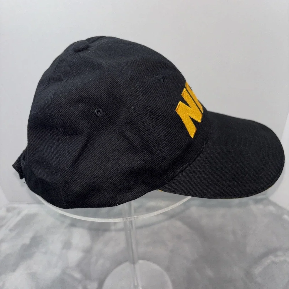 NRA Baseball Cap Strapback Hat Logo Gun America USA Rifle Black Gold Flag